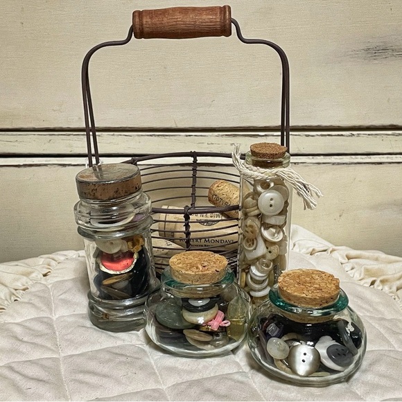 American Vintage Other - Stage it! Small Wire Basket Bundle – Button Jars & Rustic Charm